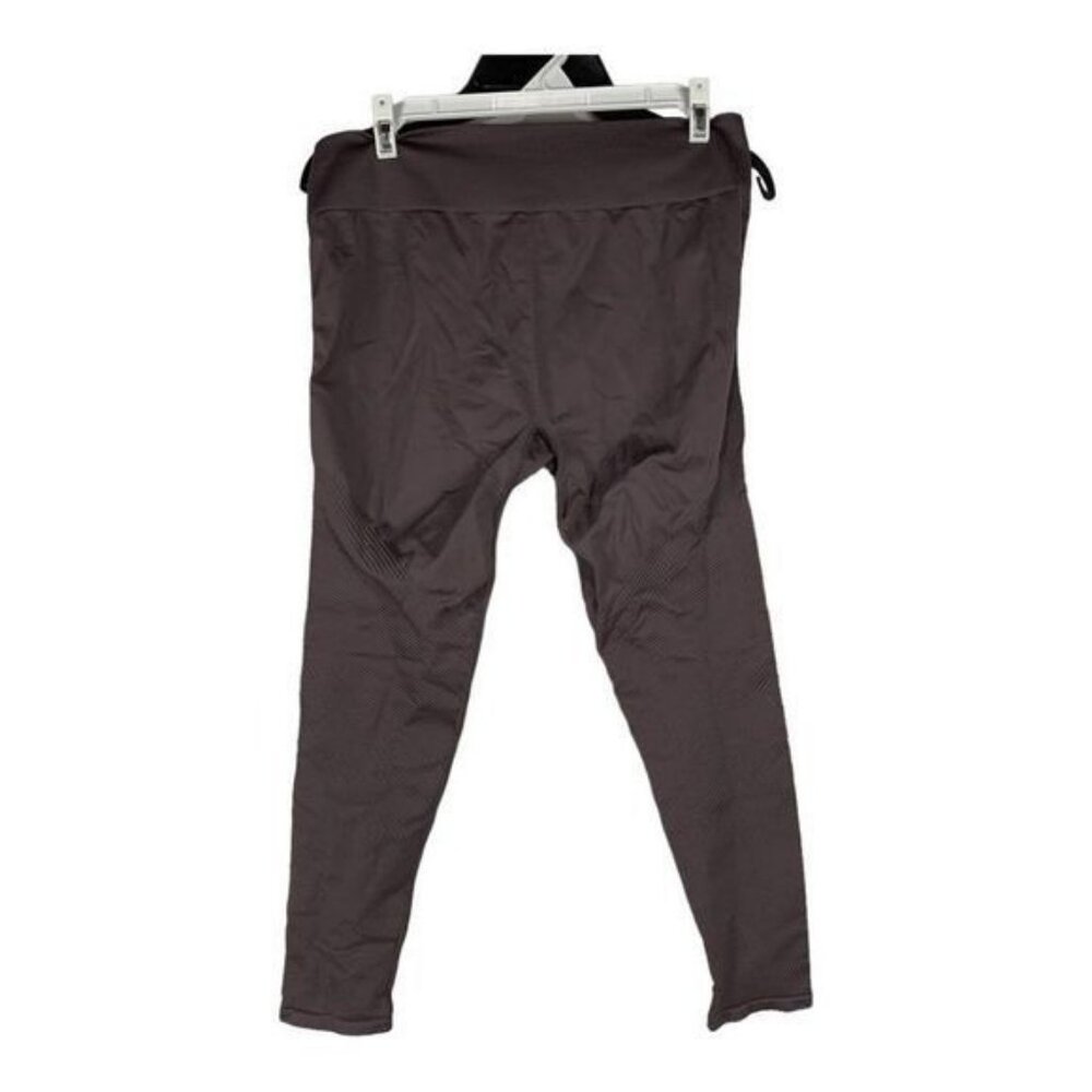 Fabletics Textured Brown Full-Length Leggings Womens Size Small